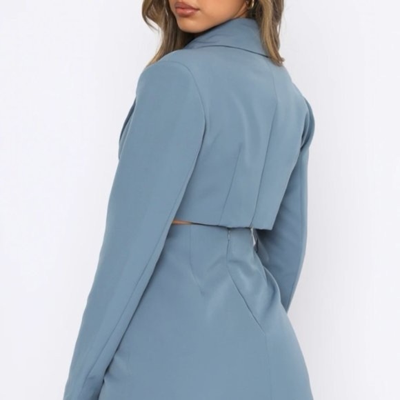 NWT White Fox Made You Famous Blazer Dress Steel (SD1) - Picture 2 of 3